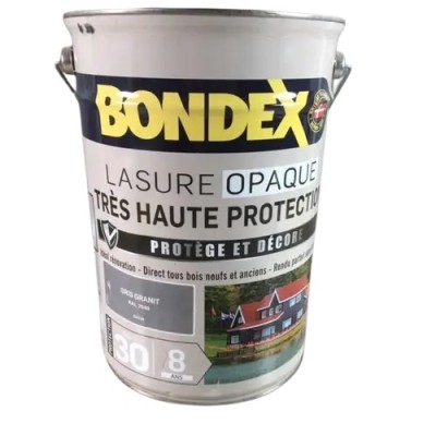 LASURE OPAQUE TRÈS HAUTE PROTECTION INDICE 30 / 8 ANS BONDEX 5L GRIS GRANIT SATIN RAL 7040 3261544319615 Bondex 100,62 € 35,00 € LASURE OPAQUE TRÈS HAUTE PROTECTION INDICE 30 / 8 ANS BONDEX 5L GRIS GRANIT SATIN RAL 7040 3261544319615 Bondex 100,62 € 35,00 €