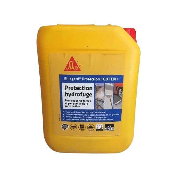 Protection Hydrofuge TOUT en 1 incolore mat Sika 5L
