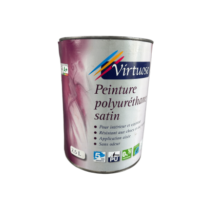 Peinture polyuréthane VIRTUOSE Désert Satin 2,5L Gpeint 16,90 € 16,90 € Peinture polyuréthane VIRTUOSE Désert Satin 2,5L Gpeint 16,90 € 16,90 €