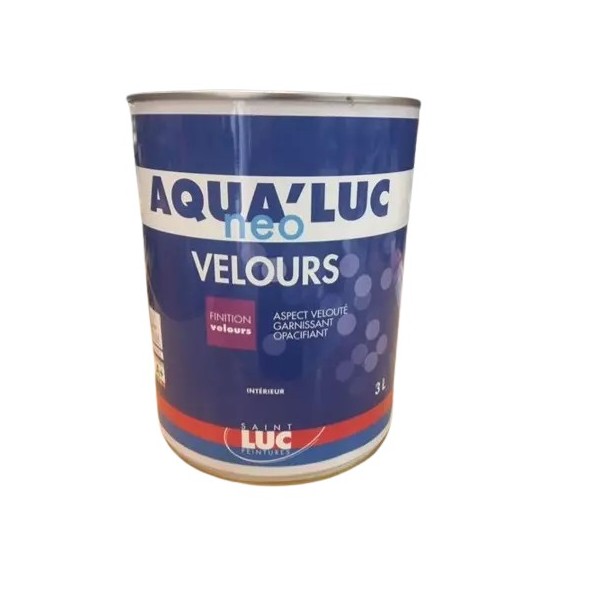 Peinture Acrylique AQUA’LUC NÉO VELOURS Blanc 3L Saint Luc