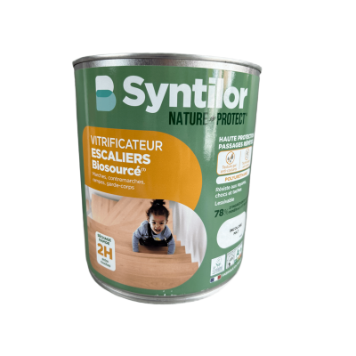 Vitrificateur escaliers Biosourcé SYNTILOR incolore mat 2,5L 3239910720488 Syntilor 79,90 € 29,90 €
