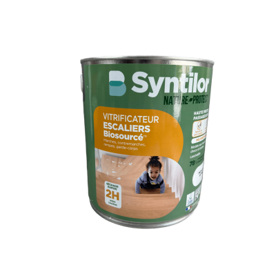 Vitrificateur escaliers Biosourcé SYNTILOR incolore satiné 2,5L 3239910720471 Syntilor 79,90 € 29,90 €