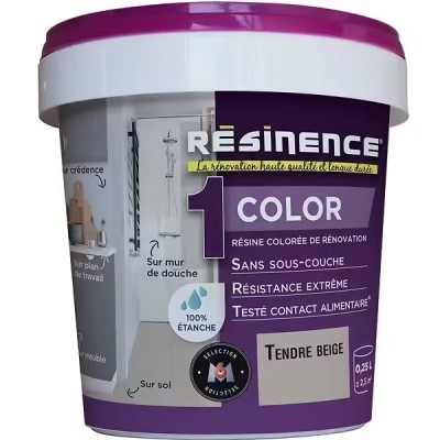 Résinence Color résine colorée Tendre Beige 0.25L 3700441950007 Resinence 29,90 € 10,00 € Résinence Color résine colorée Tendre Beige 0.25L 3700441950007 Resinence 29,90 € 10,00 €