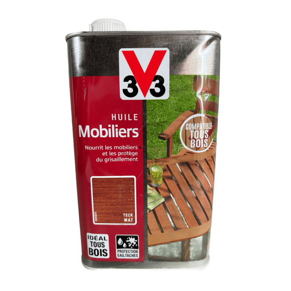 Huile mobiliers V33 teck mat 1 L