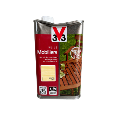 Huile mobiliers V33 naturel mat 1 L 3153894927553 V33 20,90 € 10,00 €