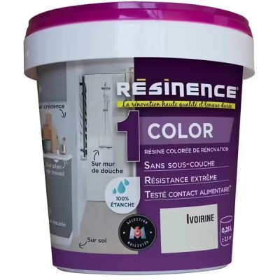 Résinence Color résine colorée Ivoirine 0.25L 3700441950038 Resinence 29,90 € 10,00 € Résinence Color résine colorée Ivoirine 0.25L 3700441950038 Resinence 29,90 € 10,00 €