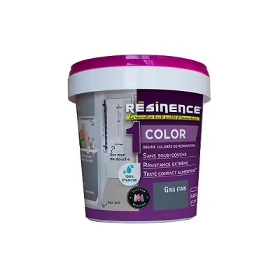 Résinence Color résine colorée Gris étain 0.25L 3700441950915 Resinence 29,90 € 10,00 € Résinence Color résine colorée Gris étain 0.25L 3700441950915 Resinence 29,90 € 10,00 €