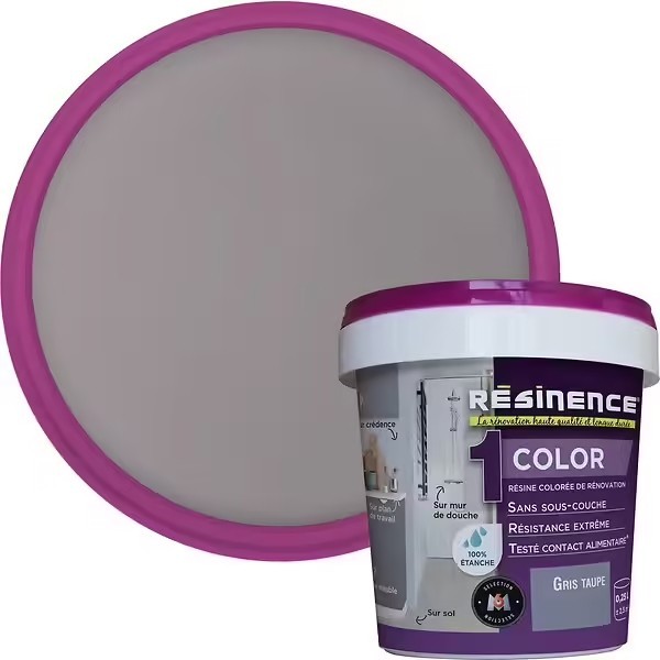 Résinence Color résine colorée Gris perle 0.25L