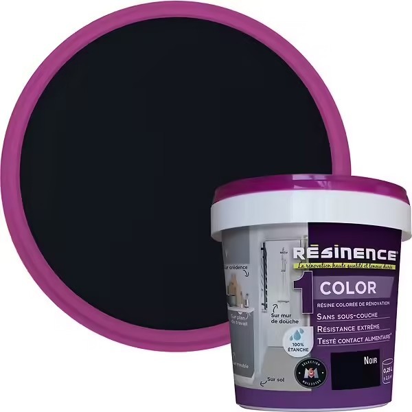 Résinence Color résine colorée Noir 0.25L