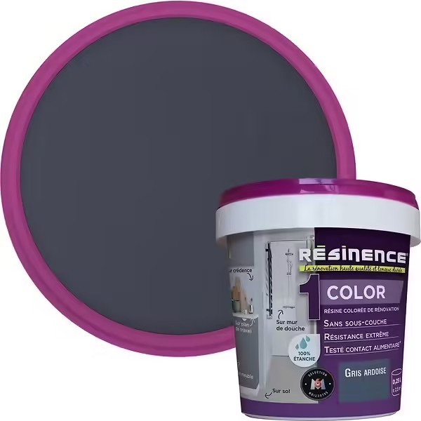 Résinence Color résine colorée Gris Ardoise 0.25L