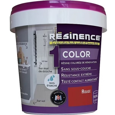 Résinence Color résine colorée Rouge 0.25L 3700441950717 Resinence 29,90 € 10,00 €
