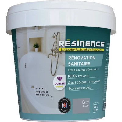 Résine sanitaire Résinence galet brillant 0,5L 3700441950373 Resinence 76,90 € 20,00 € Résine sanitaire Résinence galet brillant 0,5L 3700441950373 Resinence 76,90 € 20,00 €