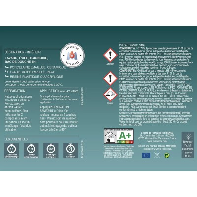 Résine sanitaire Résinence noir brillant 0,5L 3700441950397 Resinence 76,90 € 20,00 € Résine sanitaire Résinence noir brillant 0,5L 3700441950397 Resinence 76,90 € 20,00 €