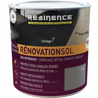 Résine de rénovation sol bi composante époxy Résinence zinc 300ml 3700441984361 Resinence 28,90 € 13,00 € Résine de rénovation sol bi composante époxy Résinence zinc 300ml 3700441984361 Resinence 28,90 € 13,00 €