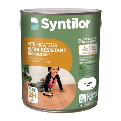 Vitrificateur ultra résistant biosourcé Syntilor Incolore mat 2,5L 3239910871142 Syntilor 74,90 € 24,90 €