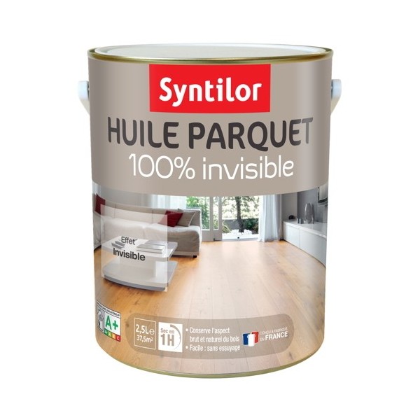 Huile parquet SYNTILOR 100% invisible 2,5L