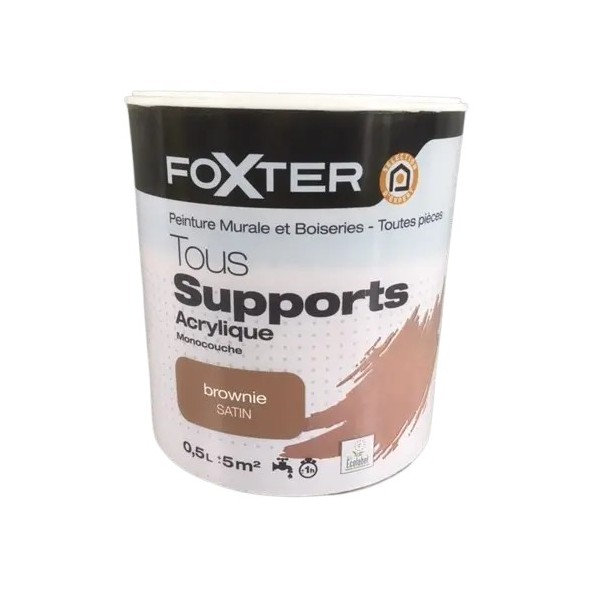 Peinture murale et boiseries toutes pièces FOXTER Satin 0,5L