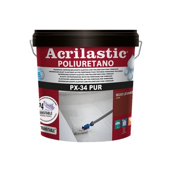 Peinture imperméabilisante iron-Wash PX-34 Imper Acrilastic Pur 4 litres