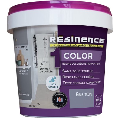 Résine multisupports Résinence Color Gris taupe 500ml 3700441952612 Resinence 41,90 € 19,00 €