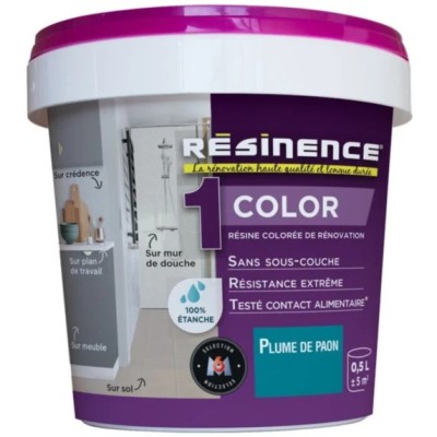 Résine multisupports Résinence Color plume de paon 500ml 3700441950076 Resinence 41,90 € 19,00 €