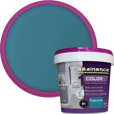 Résine multisupports Résinence Color plume de paon 500ml 3700441950076 Resinence 41,90 € 19,00 €