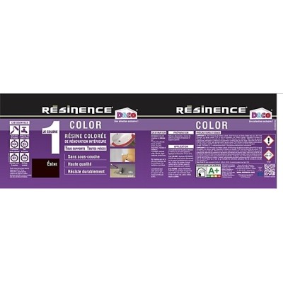 Résine multisupports Résinence Color Ebene 500ml 3700441954111 Resinence 41,90 € 19,00 €