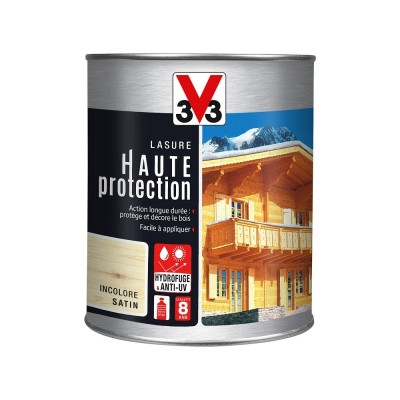 Lasure Haute Protection V33 bois incolore satin 1L 3153890024452 V33 35,90 € 15,90 €
