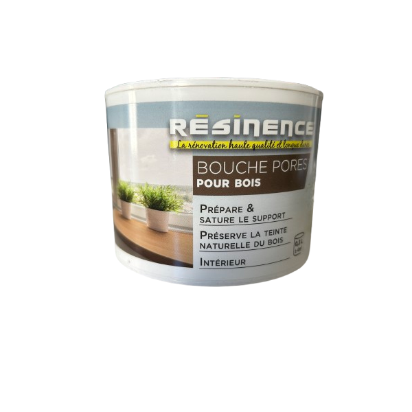 Résine Bouche-Pores pour préparation bois brut 300ml