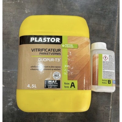 Vitrificateur bicomposant en phase aqueuse PLASTOR 5L aspect huilé mat 3153895150194 Plastor 119,90 € 59,95 €