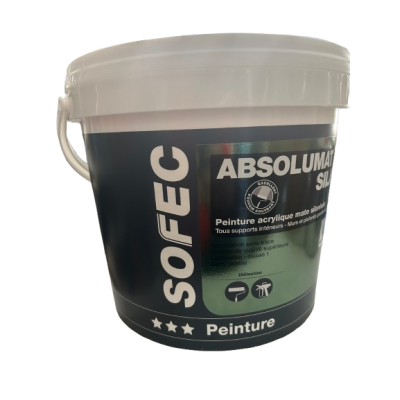 Peinture Acrylique Intérieure Mate Absolumat Silan SOFEC blanc 4L  Sofec 52,00 € 52,00 €