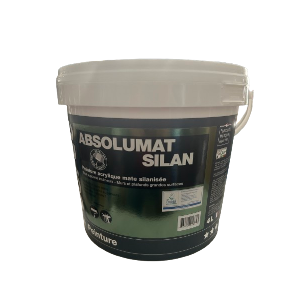 Peinture Acrylique Intérieure Mate Absolumat Silan SOFEC blanc 4L