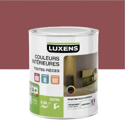 Luxens Satin peinture couleurs intérieures toutes pièces ROSE BLUSH N°1 0.5L 3351840289849 Luxens 12,90 € 2,58 €