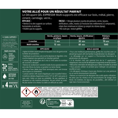 Décapant Gel Express V33 multi supports 1L + 20% gratuit 3153890161706 V33 23,90 € 17,90 €