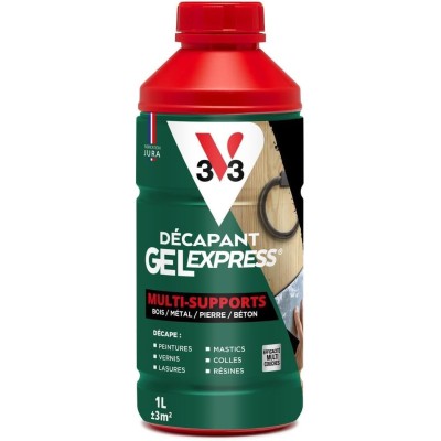 Décapant Gel Express V33 multi supports 1L + 20% gratuit 3153890161706 V33 23,90 € 17,90 €
