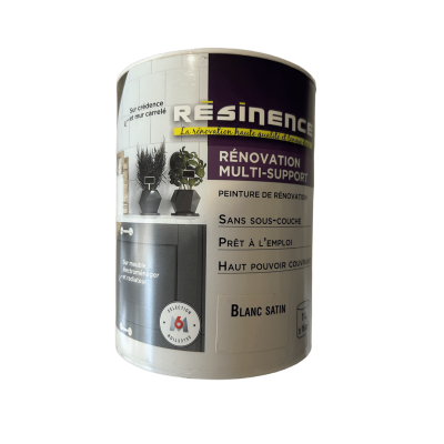 Peinture de rénovation multisupport RESINENCE Blanc Satin 1L 3700441980462 Resinence 40,90 € 20,45 €