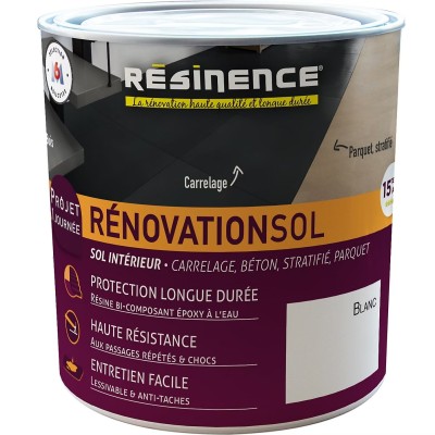 Résine de rénovation sol bi composante époxy Résinence blanc 300ml 3700441984415 Resinence 28,90 € 13,00 €
