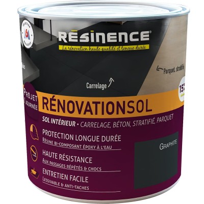 Résine de rénovation sol bi composante époxy Résinence graphite 300ml 3700441984293 Resinence 28,90 € 13,00 €
