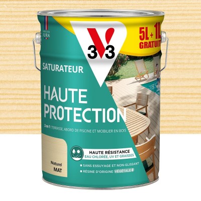 Saturateur bois extérieur Haute Protection V33 Naturel 6L 3153895224192 V33 64,99 € 40,00 €