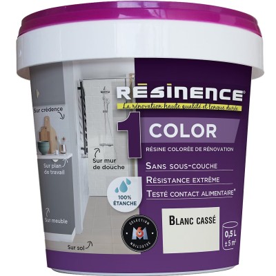 Résine multisupports Résinence Color blanc cassé satin 500ml 3700441952414 Resinence 41,90 € 20,95 €