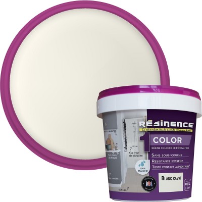Résine multisupports Résinence Color blanc cassé satin 500ml 3700441952414 Resinence 41,90 € 20,95 €