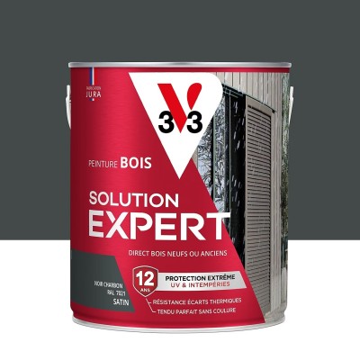 Peinture extérieure bois Solution expert noir charbon satin V33 2.5L 3153895194754 V33 67,90 € 33,95 €