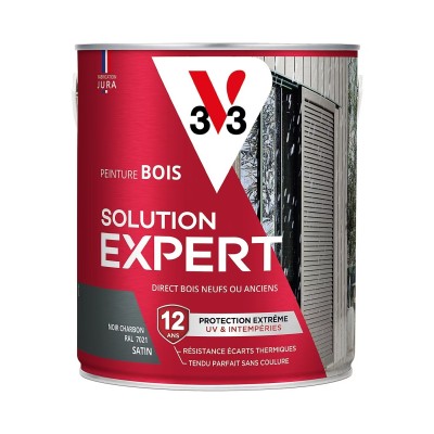 Peinture extérieure bois Solution expert noir charbon satin V33 2.5L 3153895194754 V33 67,90 € 33,95 €