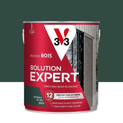 Peinture extérieure bois Solution expert vert basque RAL 6005 satin V33 2.5L 3153895194754 V33 67,90 € 33,95 €