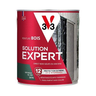 Peinture extérieure bois Solution expert vert basque RAL 6005 satin V33 2.5L 3153895194754 V33 67,90 € 33,95 €