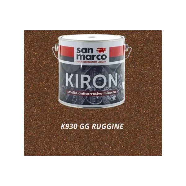 Peinture antirouille effet micacé sablé San Marco KIRON 750ml K930 GG RUGGINE