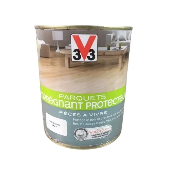Imprégnant Parquets Protecteur V33 Incolore Mat 0.75L