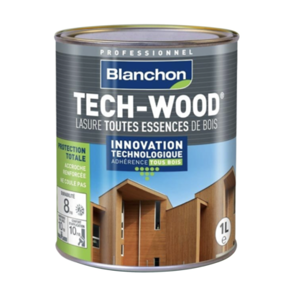 Lasure TECH-WOOD Blanchon 1L couleur chêne rustique 1034