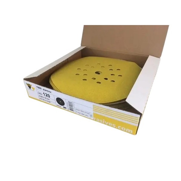 25 disques abrasifs 225 mm P120 pour ponceuse girafe