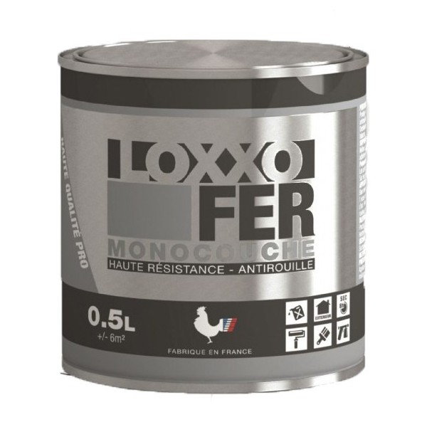 Peinture fer monocouche Antirouille Loxxo 0,5L