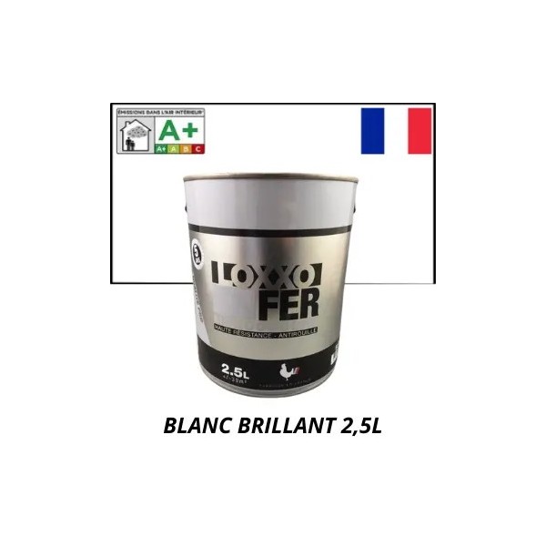 Peinture antirouille special fer 2,5L BLANC Brillant